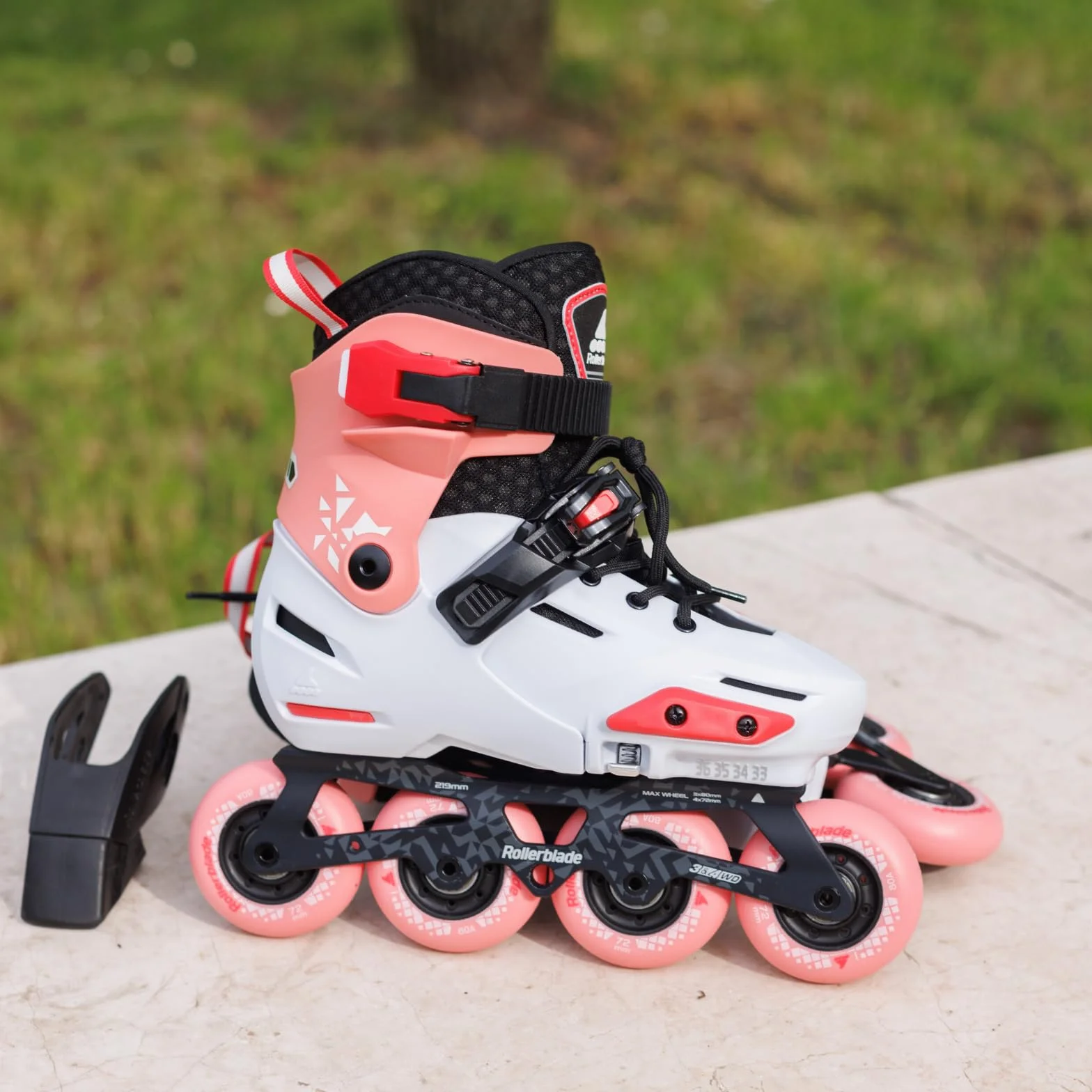 Rollerblade APEX łyżworolki 2025 Platinum/Coral