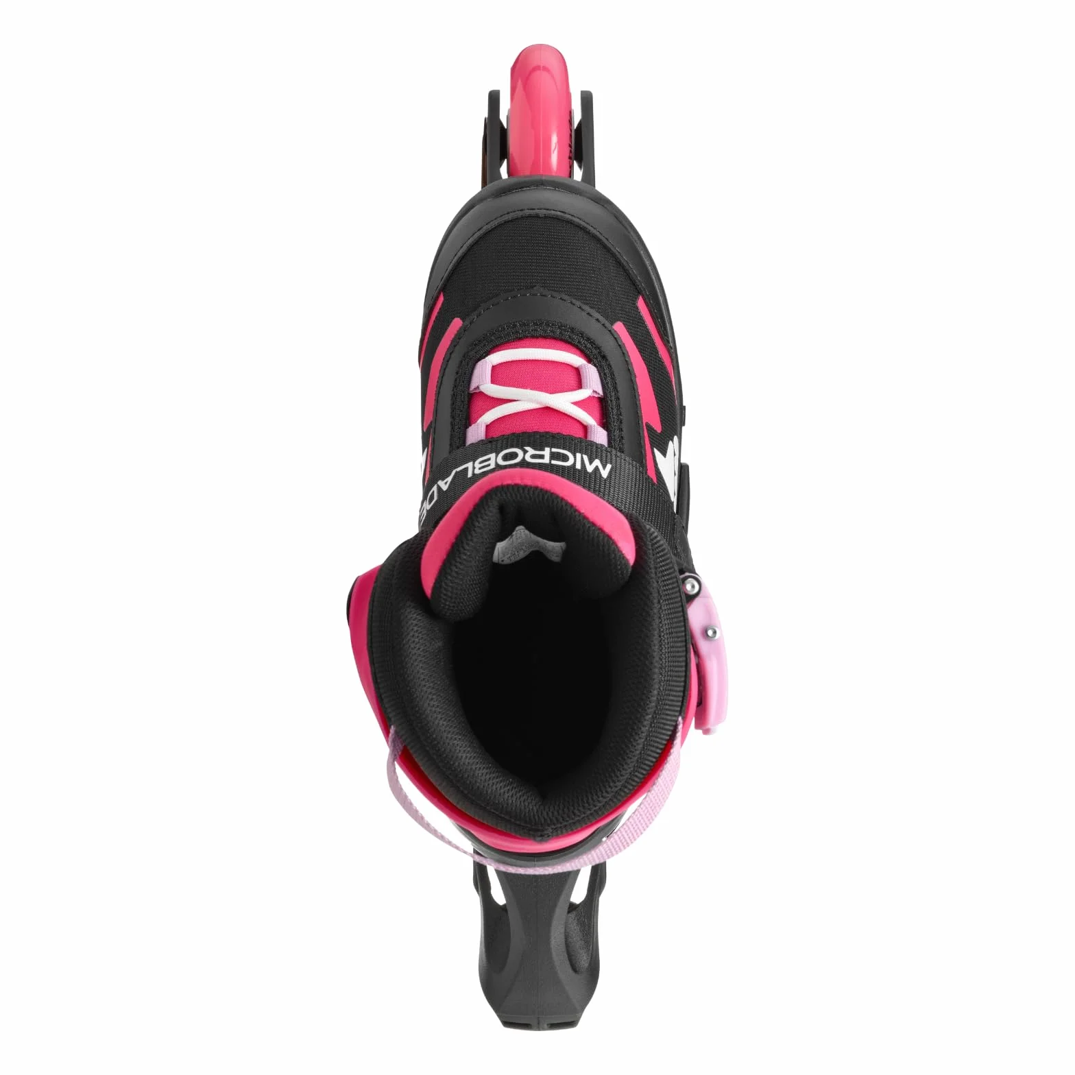 Rollerblade MICROBLADE, łyżworolki dla dziewcząt, na czas wolny, czarne/różowe, rozmiar 33-36,5