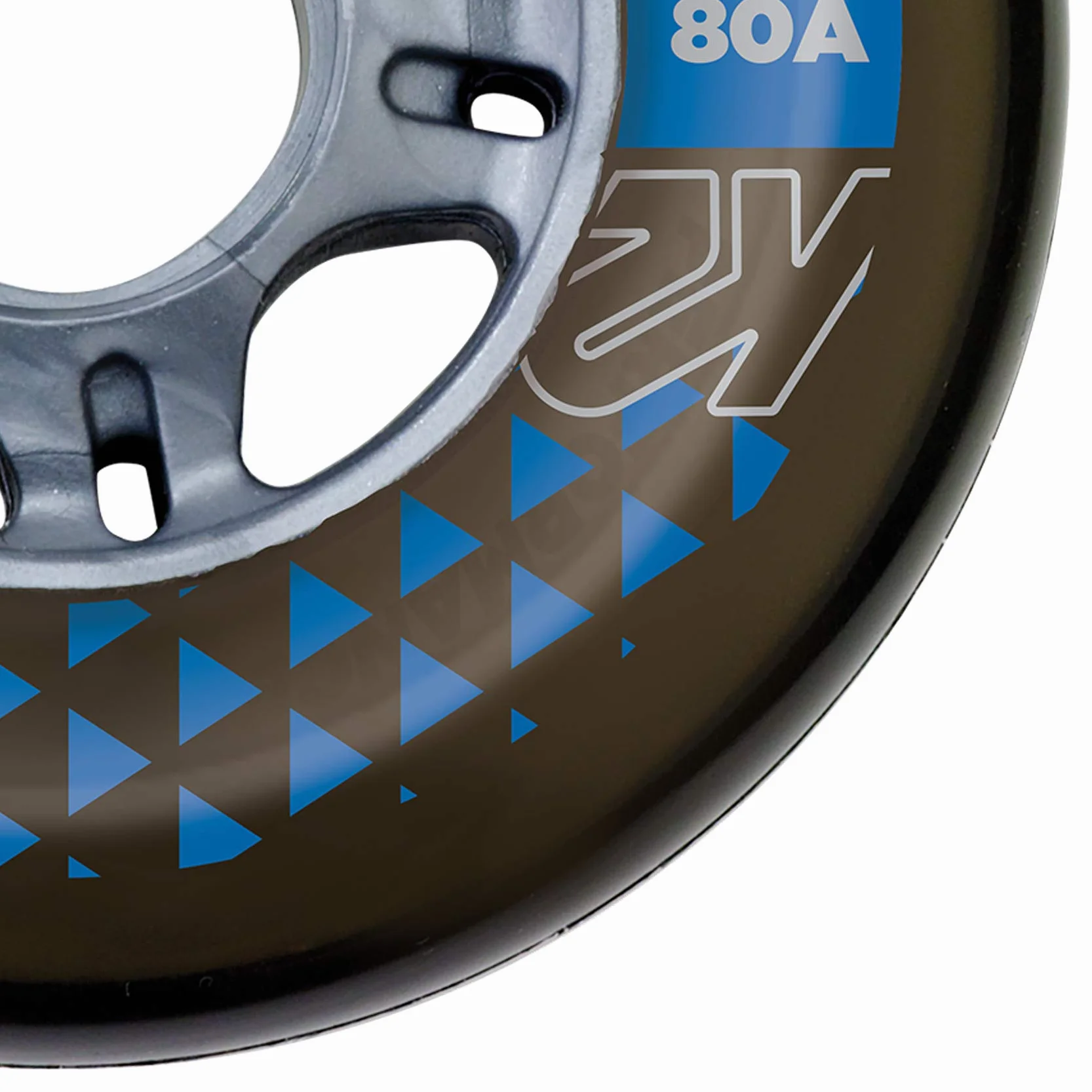 K2 Wrotki unisex – kółka dla dorosłych BOOSTER 76 mm 80A 4-WHEEL Pack — czarne — 76 mm — 30F3004