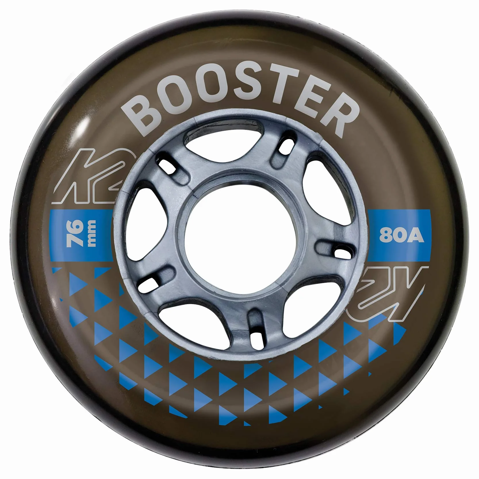 K2 Wrotki unisex – kółka dla dorosłych BOOSTER 76 mm 80A 4-WHEEL Pack — czarne — 76 mm — 30F3004