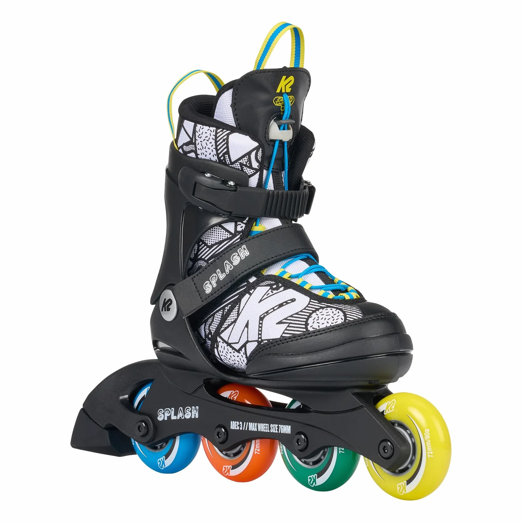 K2 Skates 30K0401 łyżworolki dla dziewcząt i chłopców, wzór Splash