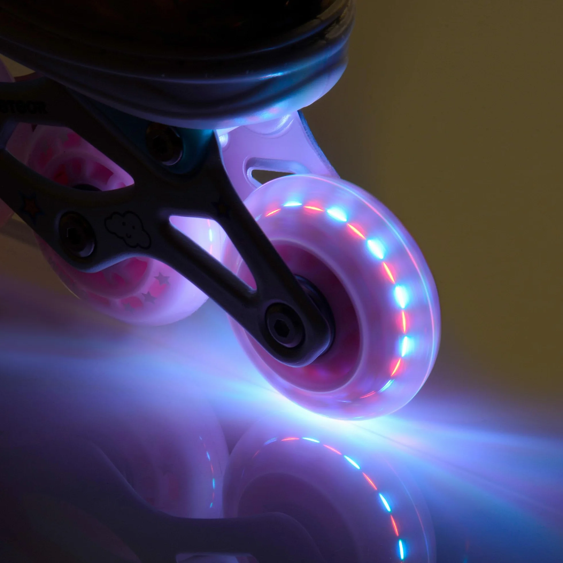 Rolki dla Dzieci Łyżwy Wrotki Łyżworolki Rollerblade 4 w 1 Fitness Młodzieżowe Damskie Męskie meskie Regulowane Czarne i różne kolory dla Dorosłych Scate Koła Led Meteor