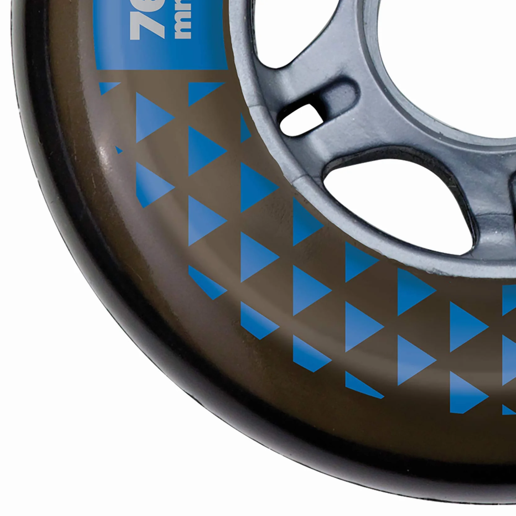 K2 Wrotki unisex – kółka dla dorosłych BOOSTER 76 mm 80A 4-WHEEL Pack — czarne — 76 mm — 30F3004