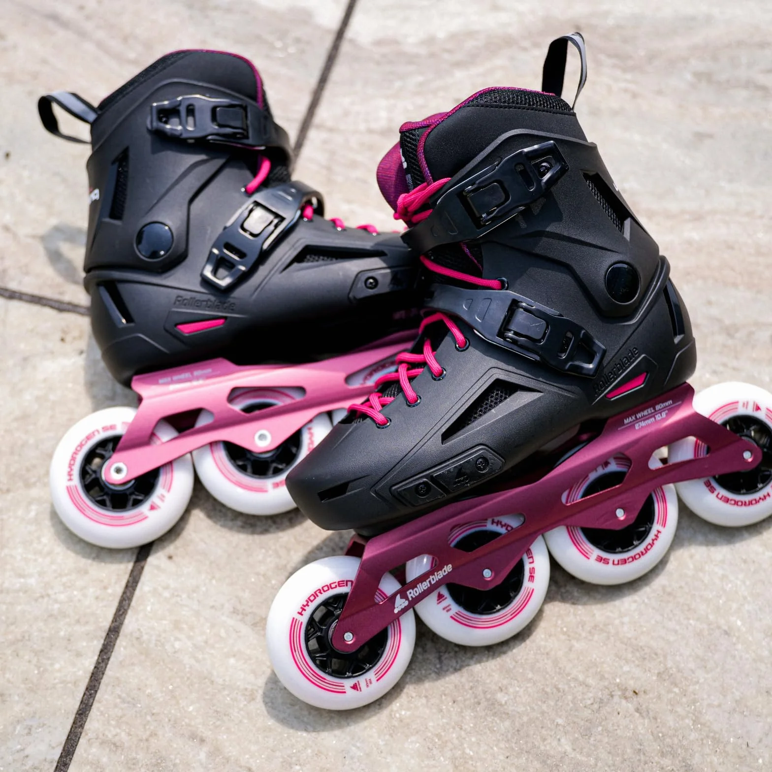 ROLLERBLADE LIGHTNING 90 W Inline Skate 2024 Black/Sangria
